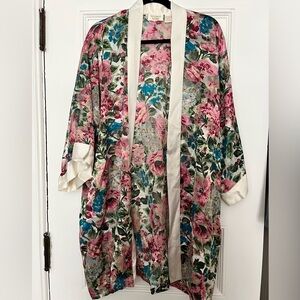 Vintage Victoria's Secret Gold Label Robe - Floral, Flowers **NO BELT** OS